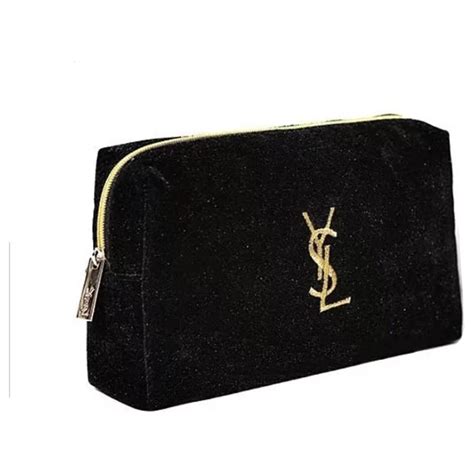 ysl makeup bag black|yves saint laurent makeup bag.